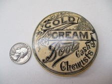 Antique Boots Cash Chemists Cold Cream Ointment Pot Lid Jar Top