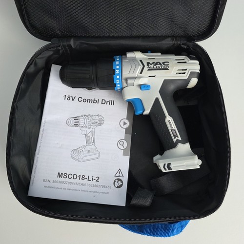 Macallister 18v cordless drill - 18v,