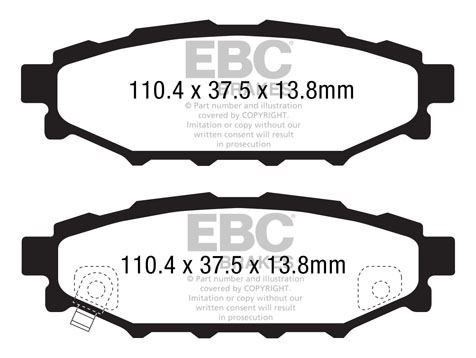 Ebc dp1584 brake pad set - dp1584,