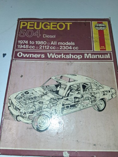 Haynes manual for peugeot - manual,