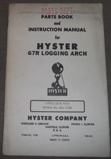HYSTER 67R LOGGING ARCH PARTS