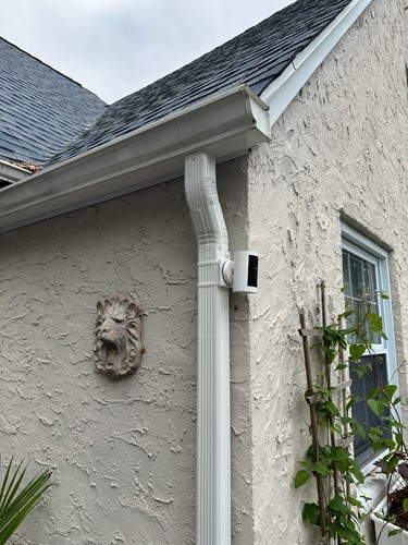 Side downspout mount for ring - side,