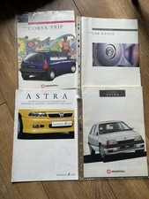 Vintage Vauxhall Brochures 1990s, Astra, Corsa, Gte, Irmscher