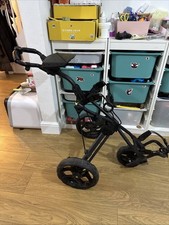 Clicgear Rovic Rv3J Junior Golf Push Trolley, Black, good working condition