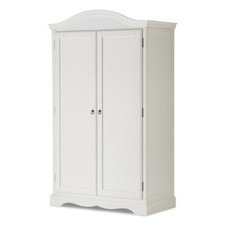 White Double Wardrobe French Shabby Chic Full Hanging ROMANCE Bedroom Furniture
