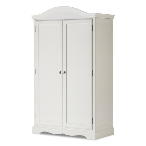 White double wardrobe - white,