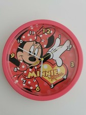 Official Disney Character Kids Wall Mount Minnie Mouse Vintage Wall Mount Clock 