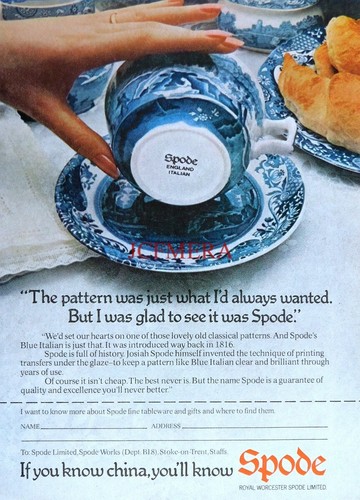 Spode blue italian pattern - 'blue,