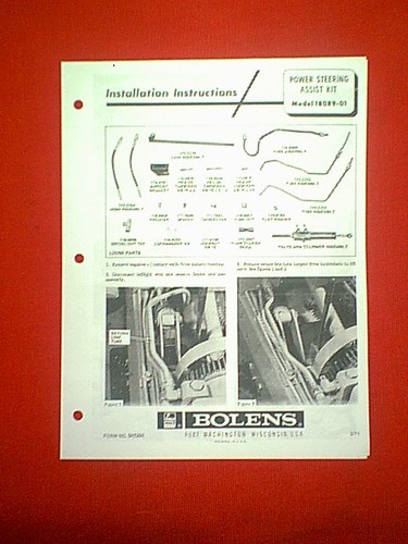 Bolens tractor power steering - power,