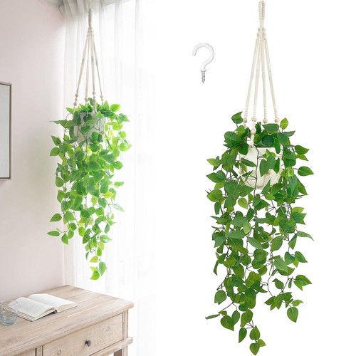 Artificial hanging plant with - hanging,