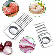 High Quality Stainless Steel Onion Slicer Vegetable Holder Cutter Kitchen Tools