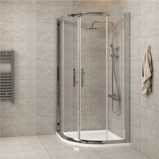 Quadrant Shower Enclosure Sliding Walk in Corner Cubicle Screen Door 6mm Glass