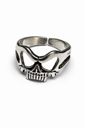 Silver plated skeleton head - plated,