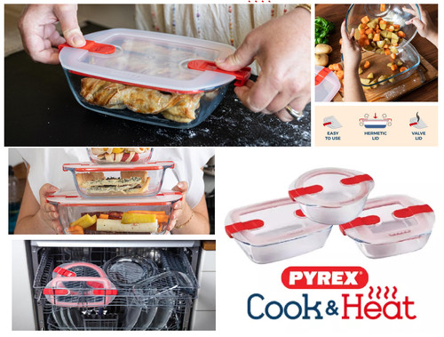 Glass dish container - glass,
