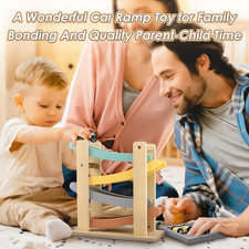 Wooden Car Ramp Toy for 1-2