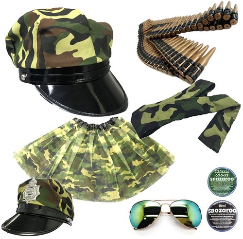 Army fancy dress - bullet, belt
