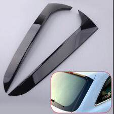 Gloss Black For Audi A4 B8 Allroad Avant 2009-2016 Rear Window Side Wing Spoiler