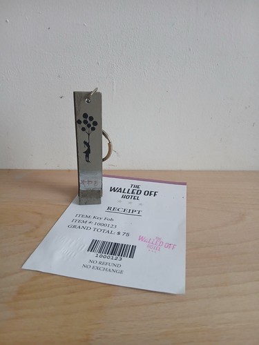 Banksy walled off hotel fob - off,