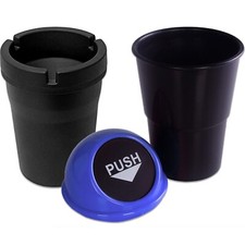 CAR CUP HOLDER BINS Rubbish/Cigarette Butt Mini Trash Can Bucket Travel Tidy