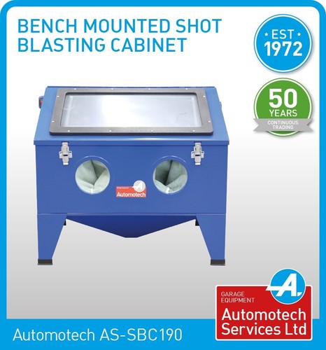 Shot blasting cabinet - shot,