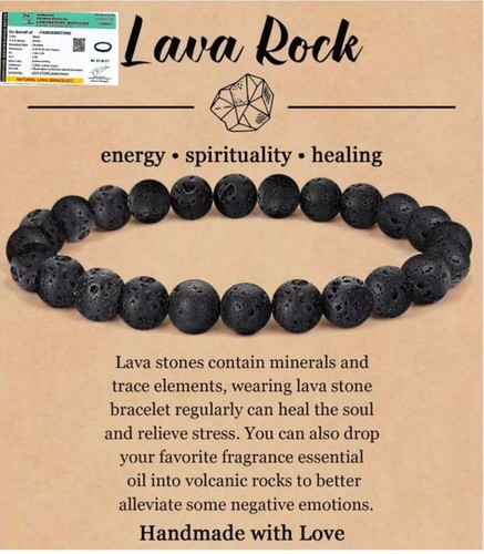 Natural black lava - lava, healing