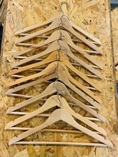 10 Wooden Coat Hangers Adults