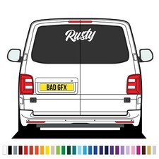 Large Custom Camper Van Sticker, Camper Van Name Decal, Motohome Caravan Name
