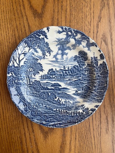 Vintage ridgway plate - in, blue