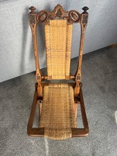 Antique folding wooden cane - folding,