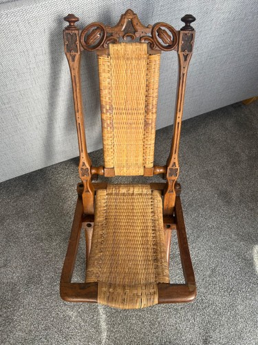 Antique folding wooden - antique, cane