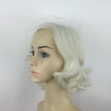 White Hair Birdcage Bridal