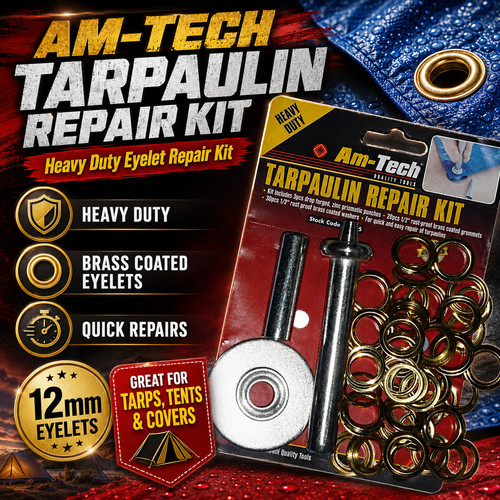 Tarpaulin repair kit eyelets - repair,
