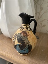 Handmade & Painted 600 BC Museum Replica of Greek Pottery Vase Pitcher Urn