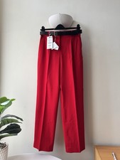 Zara Red Trousers Tailored