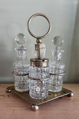 Vintage silver plated cruet - vintage,