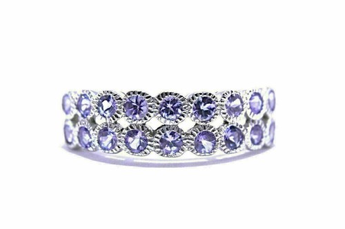 Silver ring tanzanite genuine - ring,