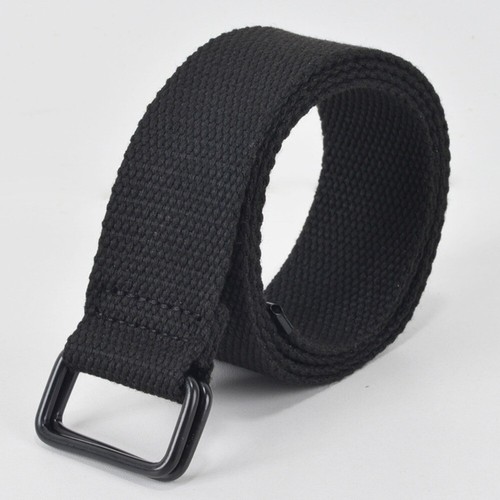 Double ring buckle pants belt - buckle,