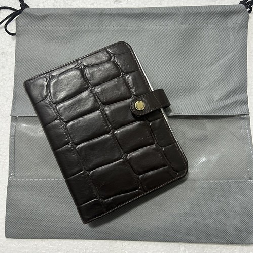 Mulberry brown croc leather - croc,