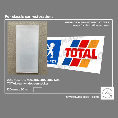 Total peugeot rear windscreen - rear,