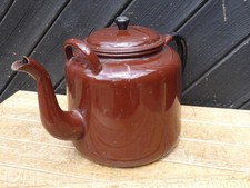 Vintage judges brown - vintage, enamel