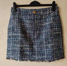 BNWOT Zara blue tweed mini