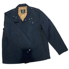 Guinness Men's Jacket Coat Size XL Black Full Zip Pockets Casual Outerwear