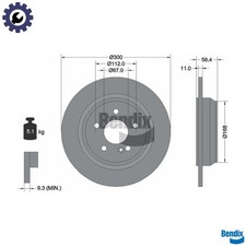 2x BRAKE DISC BDS1750 FOR