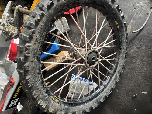 Front wheel off crf250x r - off, a