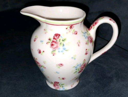 Jug with pink roses - with, &