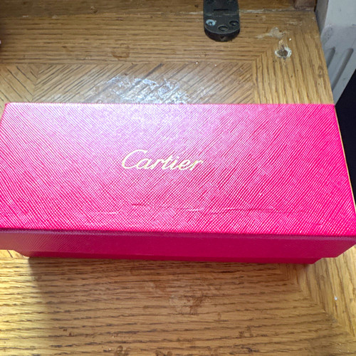 Cartier red lined jewellery - cartier,