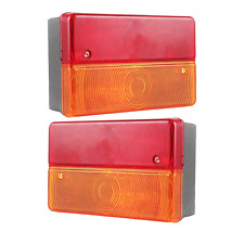 Pair JCB 3CX 4CX Rear Tail Lamp Assembly Suitable for Models 1400B 1550B 1600B