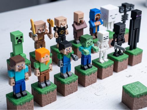 Minecraft action figures - minecraft,