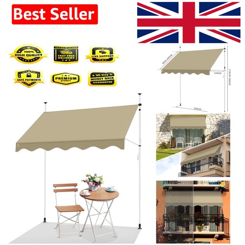 2m beige telescopic - 1.2m,