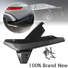 2x Car Gloss Black Style Rear Bumper Fin Canard Splitter Diffuser Spoiler !